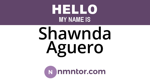 Shawnda Aguero