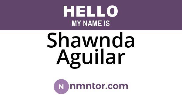 Shawnda Aguilar