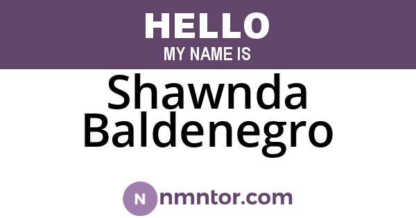 Shawnda Baldenegro