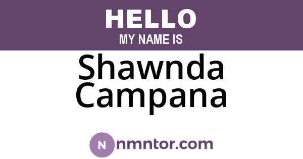 Shawnda Campana