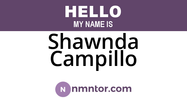 Shawnda Campillo