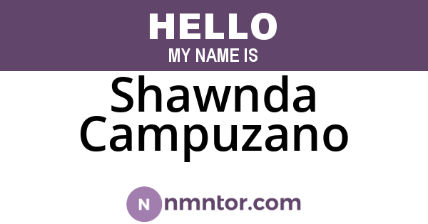 Shawnda Campuzano