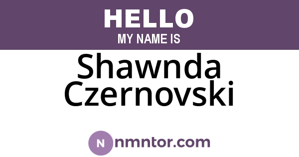 Shawnda Czernovski