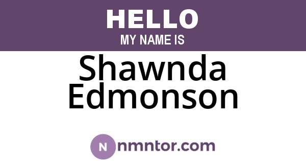 Shawnda Edmonson