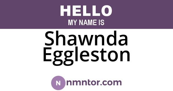 Shawnda Eggleston