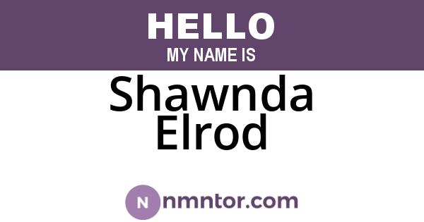Shawnda Elrod