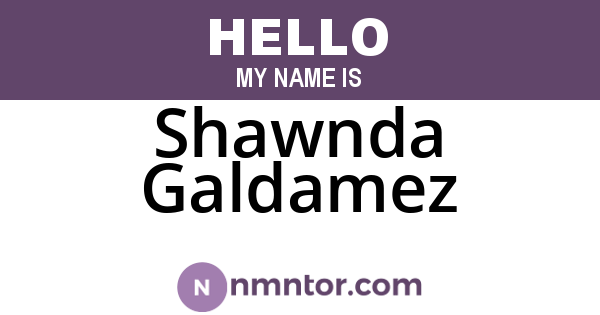 Shawnda Galdamez