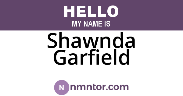 Shawnda Garfield