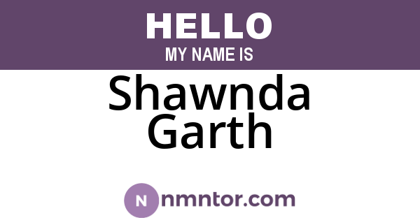 Shawnda Garth