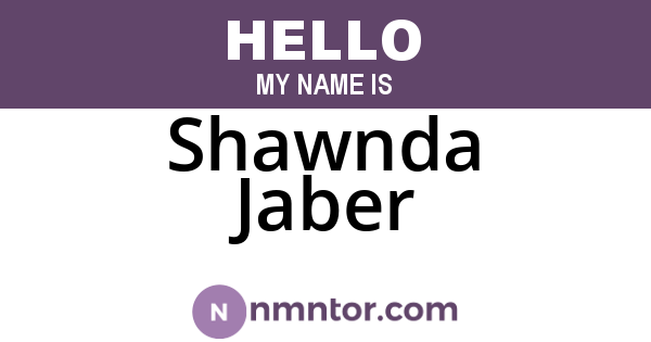 Shawnda Jaber