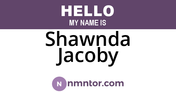Shawnda Jacoby