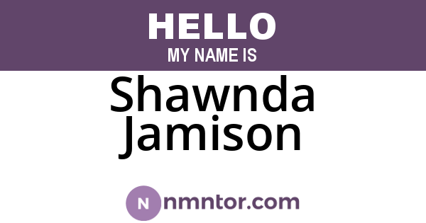 Shawnda Jamison