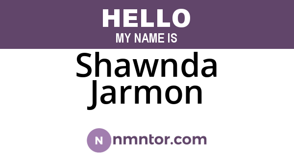 Shawnda Jarmon
