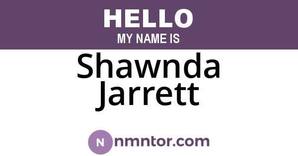 Shawnda Jarrett
