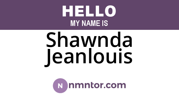 Shawnda Jeanlouis
