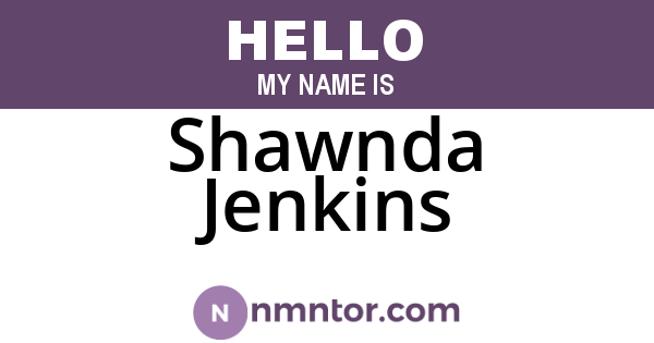 Shawnda Jenkins