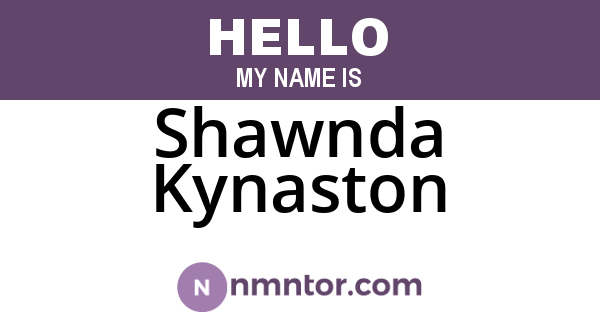 Shawnda Kynaston