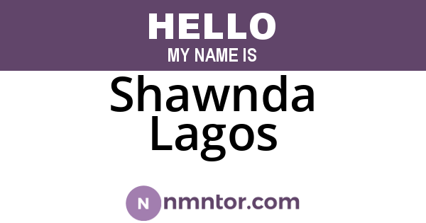 Shawnda Lagos