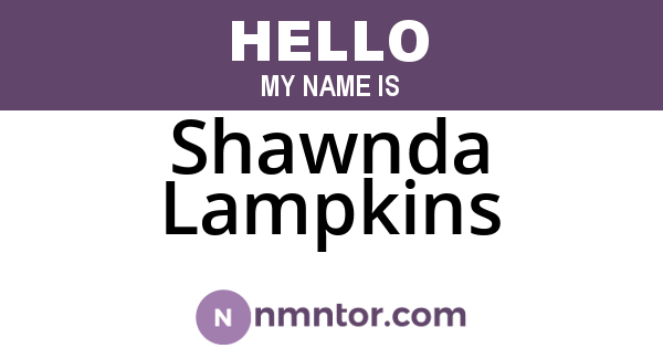 Shawnda Lampkins