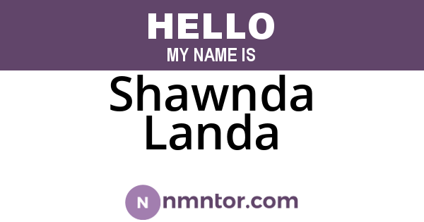 Shawnda Landa