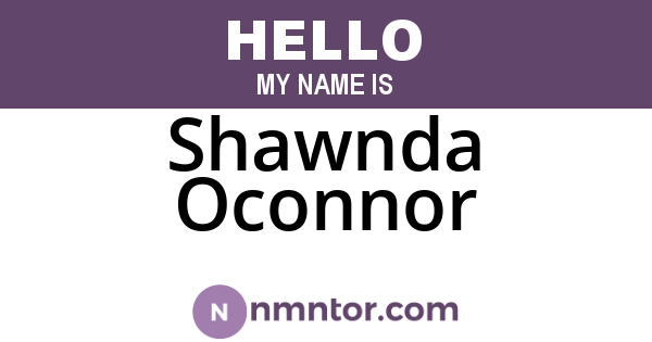 Shawnda Oconnor