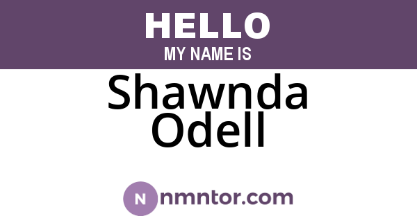 Shawnda Odell