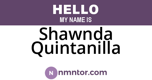Shawnda Quintanilla
