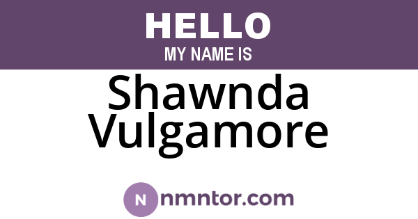 Shawnda Vulgamore