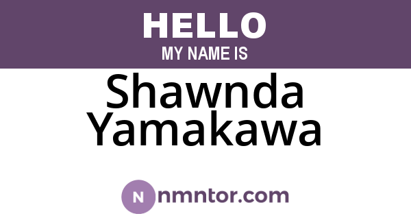 Shawnda Yamakawa