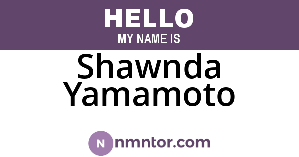 Shawnda Yamamoto