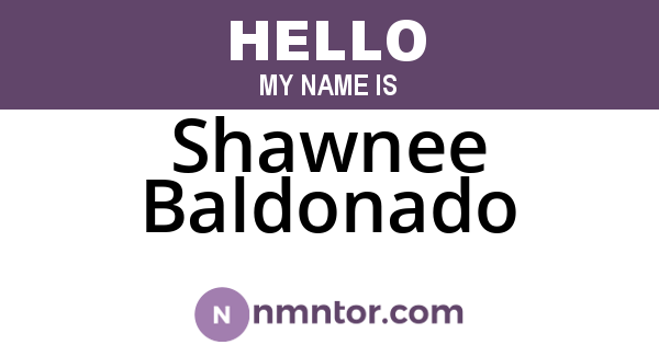 Shawnee Baldonado