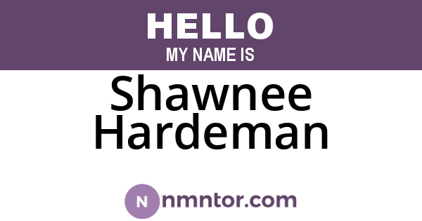 Shawnee Hardeman