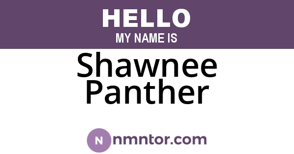 Shawnee Panther
