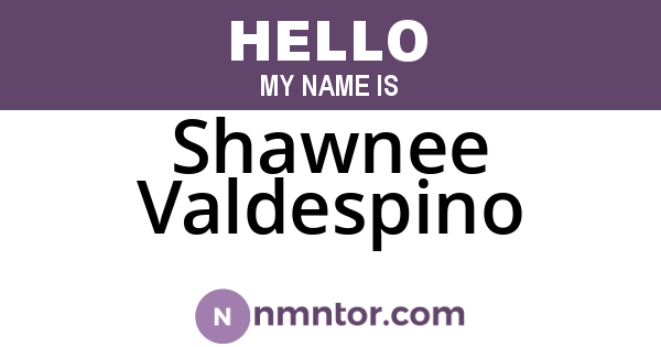 Shawnee Valdespino