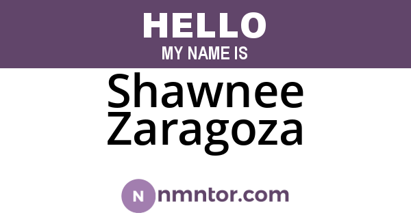 Shawnee Zaragoza