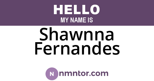 Shawnna Fernandes