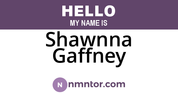Shawnna Gaffney