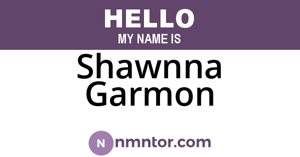 Shawnna Garmon