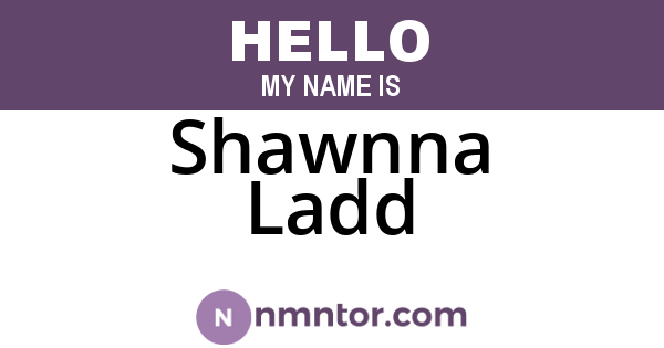 Shawnna Ladd