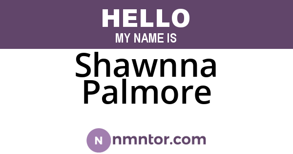 Shawnna Palmore