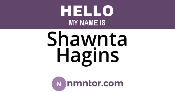 Shawnta Hagins