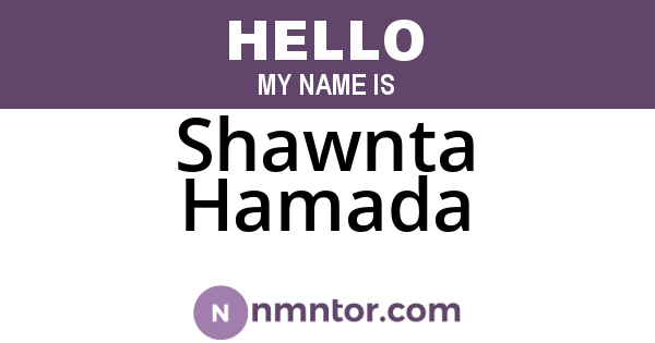 Shawnta Hamada