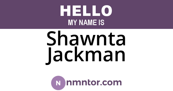 Shawnta Jackman