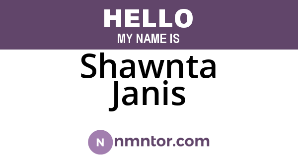 Shawnta Janis