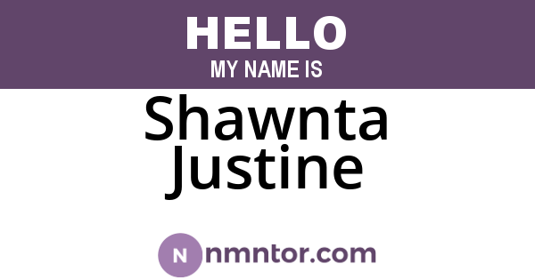 Shawnta Justine
