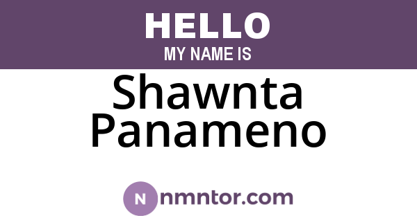 Shawnta Panameno