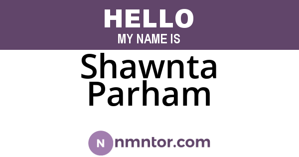 Shawnta Parham