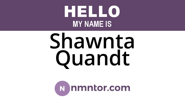 Shawnta Quandt