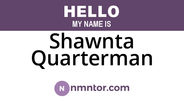 Shawnta Quarterman
