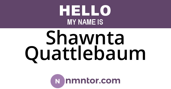 Shawnta Quattlebaum